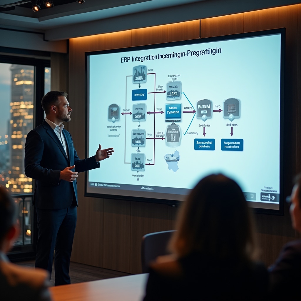 Diagram integrare module ERP logistice